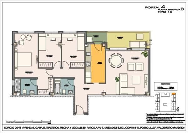 Sale of flat in Piso en Calle Mencía Calderón s/n, Hospital, Valdemoro, Valdemoro
photo 1