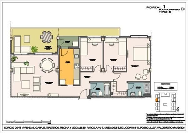 Sale of flat in Piso en Calle Mencía Calderón s/n, Hospital, Valdemoro, Valdemoro
photo 1