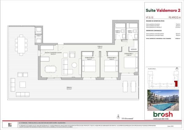 Penthouse for sale at Ático en Calle Gabriela Mistral, 21, Hospital, Valdemoro, Valdemoro photo 1