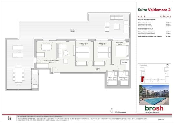 Penthouse for sale at Ático en Calle Gabriela Mistral, 21, Hospital, Valdemoro, Valdemoro photo 1