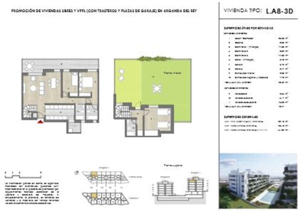 Penthouse for sale at Ático en Calle Salustiano Martínez, 8, Perlita, Arganda, Arganda photo 1