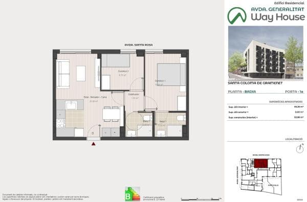 Sale of flat in Piso en de la Generalitat, 111, El Raval, Santa Coloma de Gramenet, Santa Coloma de Gramenet
photo 1