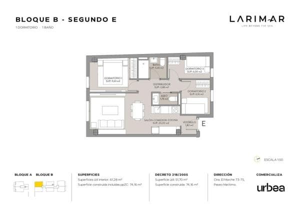 Продажа квартиры на Piso en Paseo Marítimo el Morche, 15, El Morche, Torrox, Торрокс
photo 1