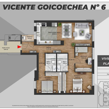 Piso en venta en calle Vicente Goicoechea Kalea , 6