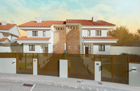 Chalet pareado en venta en calle Alto Tajo , 93