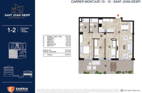 Piso en venta en avenida Barcelona 7, 9