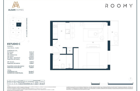 Estudio en venta en avenida Alcalde Jesús Mantaras s/n