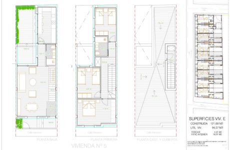 Chalet adosado en venta en calle Manzano 22, 24