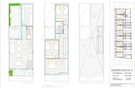 Chalet adosado en venta en calle Manzano 22, 24