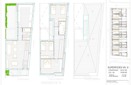 Chalet adosado en venta en calle Manzano 22, 24