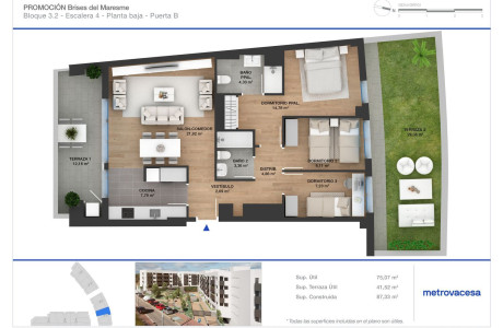 Piso en venta en Plaça Sector Bareu-Paraíso, 13