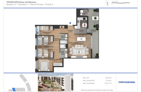 Piso en venta en Plaça Sector Bareu-Paraíso, 13