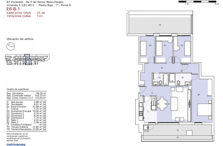 Piso en venta en Plaça Sector Bareu-Paraíso, 13