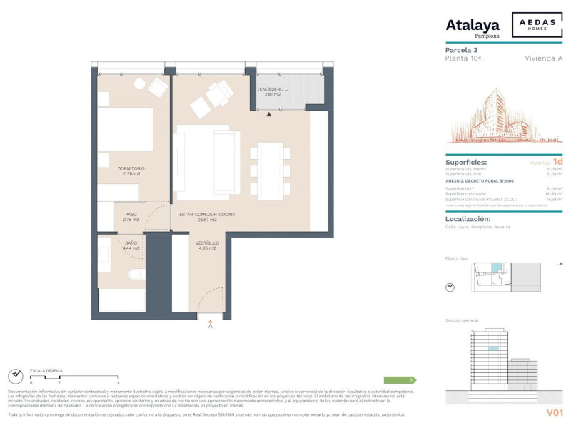 Apartamentos en Venta en Calle Aralar, 7, Pamplona/Iruña