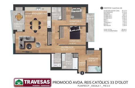 Piso en venta en avenida Reis Catòlics, 33