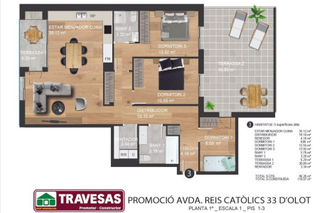 Piso en venta en avenida Reis Catòlics, 33