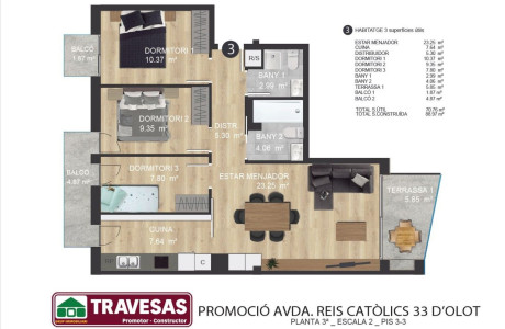 Piso en venta en avenida Reis Catòlics, 33