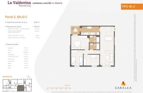 Piso en venta en Urb. la Valdovina Vía 6, 46, 46