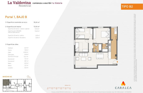 Piso en venta en Urb. la Valdovina Vía 6, 46, 46