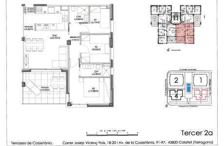 Piso en venta en avenida De Cossetania, 95