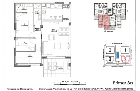 Piso en venta en avenida De Cossetania, 95