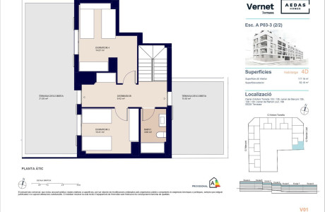 Dúplex en venta en calle Marconi, 126