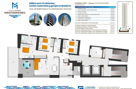 Piso en venta en avenida del Mediterráneo, 54