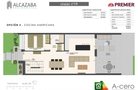 Chalet adosado en venta en calle Julián Camarillo, 56