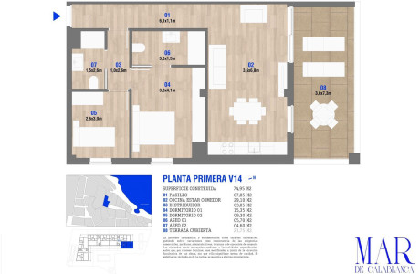 Piso en venta en pozo Nicosia, 5