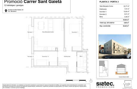 Piso en venta en calle Sant Gaietà, 6