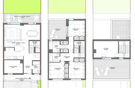 Chalet adosado en venta en calle Fernando III