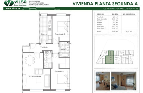 Piso en venta en calle Antonio González Gordón, 20