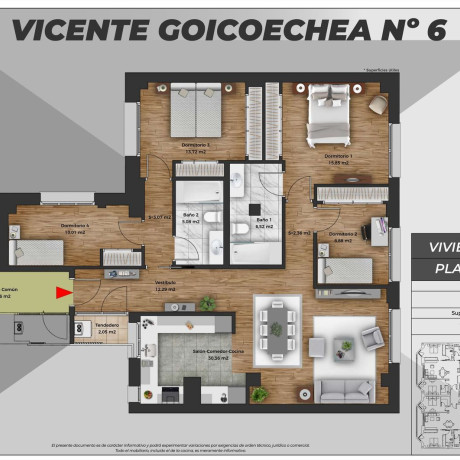 Piso en venta en calle Vicente Goicoechea Kalea , 6