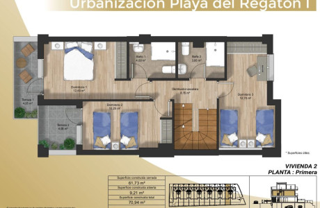 Chalet adosado en venta en avenida Derechos humanos, 3