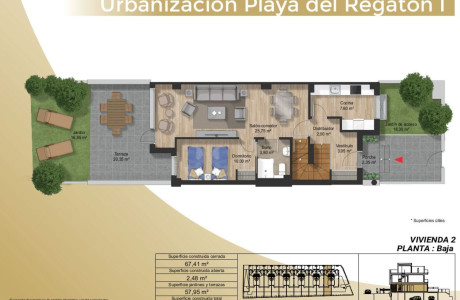 Chalet adosado en venta en avenida Derechos humanos, 3