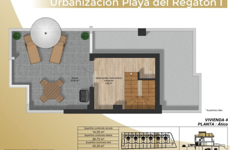 Chalet adosado en venta en avenida Derechos humanos, 3