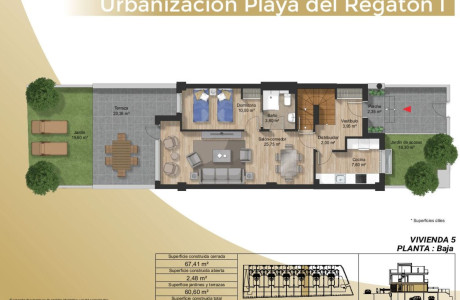 Chalet adosado en venta en avenida Derechos humanos, 3