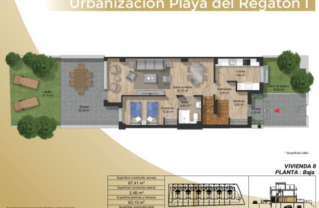 Chalet adosado en venta en avenida Derechos humanos, 3