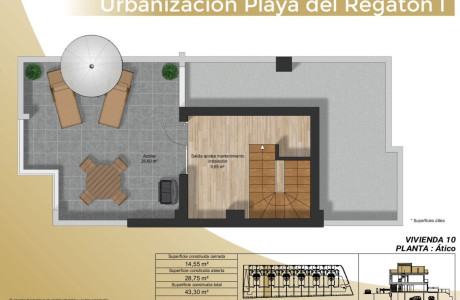 Chalet adosado en venta en avenida Derechos humanos, 3