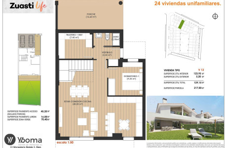 Chalet adosado en venta en avenida Concejo de Iza s/n