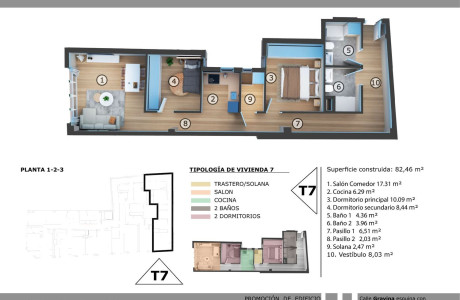 Piso en venta en calle Venezuela 38 esq. calle Gravina s/n