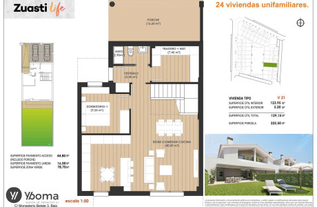 Chalet adosado en venta en avenida Concejo de Iza s/n