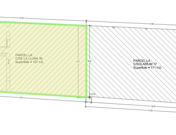 Terreno en venta en calle de la Lluna, 38