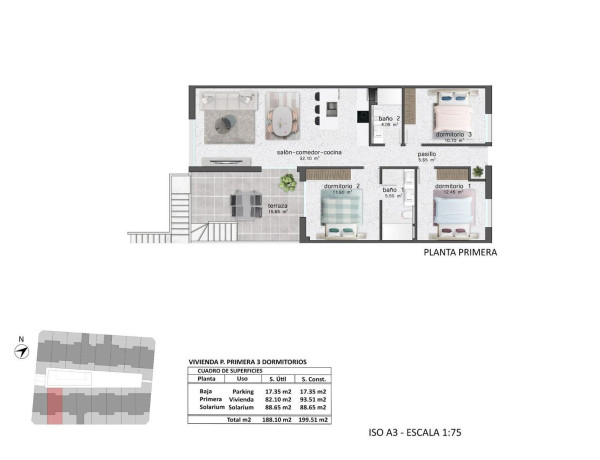 Piso en venta en calle Siglo XXI