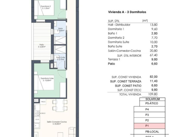 Piso en venta en Avenida Habaneras - Curva de Palangre