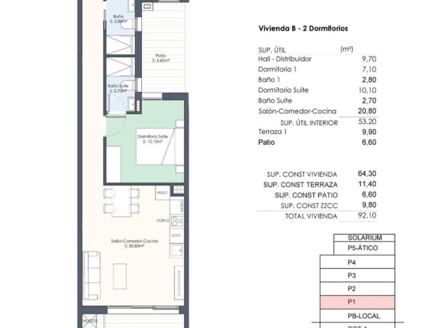 Piso en venta en Avenida Habaneras - Curva de Palangre