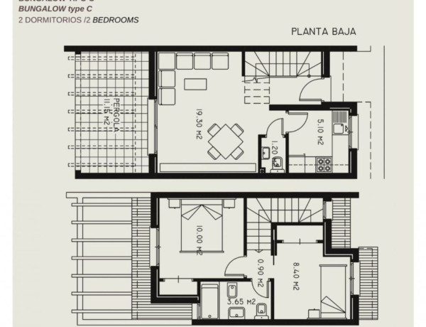 Chalet adosado en venta en Cometa-Carrió