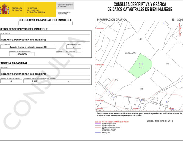 Solar urbano en Venta en Puntagorda Santa Cruz de Tenerife 