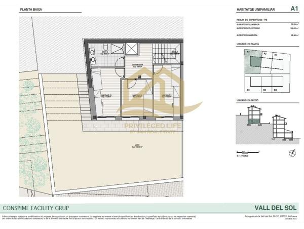 Chalet adosado en venta en avenida de la Vall del Sol, 30, 32