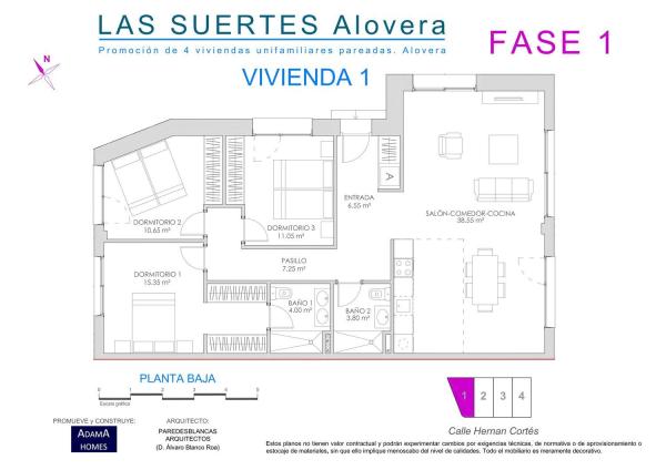 Chalet pareado en venta en calle Hernán Cortés s/n